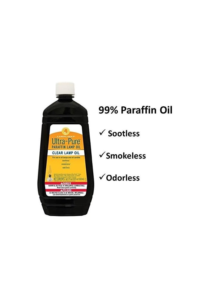 Lamplight Ultra-Pure Clear Lamp Oil - 18 Ounce Bottle for Oil Lamps and Candles - Image 2